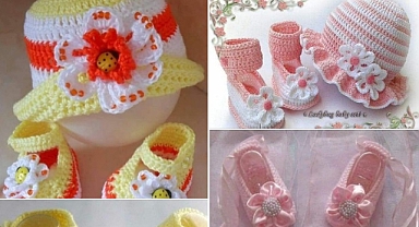 Baby Knitting Booties Models